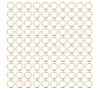 DELORIGIN 500pcs 14k Gold Plated Filled Jump Rings, Brass Open Jump Rings Key Chains Connector Non-Tarnish Gold Ring for Jewelry Making Bracelet Necklace Earring Ring DIY Crafts 5.5x0.5mm