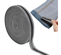 DELORIGIN 55Yards (50m) Iron-on Instant Hem Tape Black 25mm Nylon Trousers Edge Modified Strips Pants Edge Shorten Self-Adhesive Tape DIY Sewing Accessorie Washable for Sewing Pants Curtain Hem