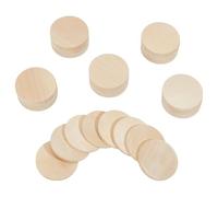 DELORIGIN 60pcs 2inch Unfinished Wooden Circle Cutouts Small Round Beech Wood Thick Circles Slices Blank Wood Ornaments for Arts DIY Crafts Projects Painting Carving Engraving Home Decor
