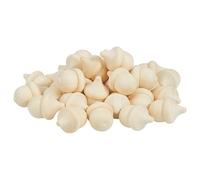DELORIGIN 60PCS Unfinished Wooden Acorns Crafts 1" DIY Natural Wood Acorns Bulk Wooden Acorn Ornaments for Thanksgiving Christmas Fall Craft Supplies Party Home Decor Arts Crafts Projects