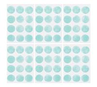DELORIGIN 6pcs 62mm Decorative Stickers Watercolor Dots Wall Art Kit Waterproof Round Dot Decals Stickers Green Dot Circle Labels Peel Stick Wall Decals for Home Bedroom Playroom Nursery Classroom