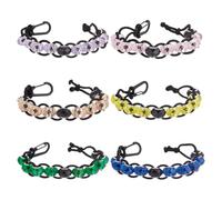DELORIGIN 6Pcs Golf Beads Count Resin Sports Stroke Score Counter with 10 Beads Clasp Clip Scoring Tracker On Golf Course for Scorekeeper Referee Caddy Golfer Remember Scores, 6Colors