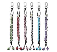 DELORIGIN 6pcs Golf Score Counter Beads 6 Colors Golf Crossover Bead Count Stroke Score Counter Rhinestone Golf Beads Bracelets to Count Strokes for Novice Golf Elderly to Remember Scores
