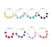 DELORIGIN 8pcs 8 Colors Golf Counter Beads Golf Beads Count Stroke Score Counter Golf Stroke Counter Bracelets Golf Beads to Count Strokes for Novice Golf Elderly to Remember Scores