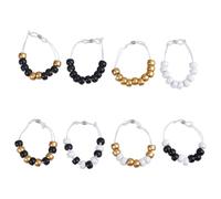 DELORIGIN 8pcs 8 Style Golf Counter Beads Golf Beads Count Stroke Score Counter Golf Stroke Counter Bracelets Golf Beads to Count Strokes for Novice Golf Elderly to Remember Scores