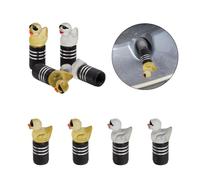 DELORIGIN 8PCS Tire Valve Stem Caps 2 Colors Funny Luminous Duck Car Tyre Cap Wheel Accessories Aluminium Alloy Screw-On Tire Air Valve Covers for Suv Cars Bike Motorcycles Trucks