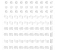 DELORIGIN 90pcs 925 Sterling Silver Crimp Round Tube Beads Jewelry Making 3 Size Crimp Round Tubes Beads Seamless Spacer S925 Silver Loose Crimping Beads for DIY Necklace Bracelet Earring Accessories