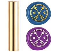 DELORIGIN Arrow Mini Brass Stamp Gun Wax Seal Vintage 15mm Sealing Stamps for Wedding Invitations Envelopes Halloween Christmas Wine Packing Greeting Cards Embellishment Gift Bottle Decor