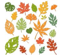 DELORIGIN Autumn Leaves Metal Cutting Dies Card Making Various Leaves Die Stencil Carbon Steel Die Cuts Card Embossing Stencils Template Dies for DIY Scrapbook Paper Crafts Photo Album Decoration