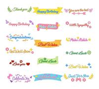 DELORIGIN Blessing Word Cutting Dies Scroll Word Card Making Die Stencil Metal Die Cuts Card Scrapbooking Embossing Template Dies for Greeting Cards Craft Album Invitation Festive Birthday Decor