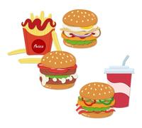 DELORIGIN Burger Fries Cutting Dies 5 Styles Card Borders Stitch Die Cut Sewing Carbon Steel Die Cuts Stencils Card Making Scrapbooking Embossingb Template Dies for Craft Albums Card Decor
