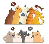 DELORIGIN Cats Cutting Dies Crooked Necked Cartoon Cat Card Making Die Cuts Carbon Steel Stencils Scrapbooking Embossing Template Dies for DIY Craft Album Cat Lover Birthday Festival Gift Decor