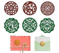 DELORIGIN Circular Pattern Cutting Dies Symmetry Decorative Card Stitch Die Cut Carbon Steel Die Cuts Stencils Card Scrapbooking Embossing Template Dies for DIY Paper Craft Card Albums Gift Decor