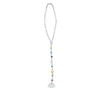 DELORIGIN Cloud Resin Car Hanging Ornament Star Rear View Mirror Car Charm Lanyards Beaded Decor Car Hanging Accessories Sun Catcher Pendent Decoration for Window Car Home Door Frame Balcony
