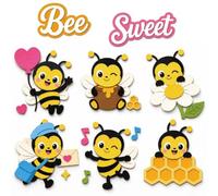 DELORIGIN Cute Sweet Bees Cutting Die Card Making Die Stencil Carbon Steel Die Cuts Scrapbooking Embossing Template for Birthday Greeting Cards Craft Album Letter Invitation Decor