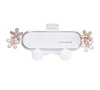 DELORIGIN Daisy Flower Car Phone Holder, Cute Air Vent Mount with Sturdy Clip, Elegant Cell Phone Cradle for All Smartphones, Car Interior Decor Accessories for Driving Navigation & Gift
