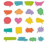 DELORIGIN Dialogue Cutting Dies Bubbles Labels Card Making Die Stencil Carbon Steel Die Cuts Card Scrapbooking Embossing Template Dies for Greeting Card Paper Craft Album Invitation Decor