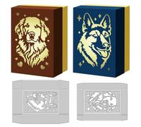 DELORIGIN Dog 3D Box Metal Cutting Dies Box Die Cuts Carbon Steel Stencils Scrapbooking Embossing Template for Greeting Invitation Card Making Festival Birthday Party Gift Package
