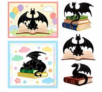 DELORIGIN Dragons Books Cutting Dies Card Making Die Stencil Carbon Steel Die Cuts Card DIY Scrapbooking Cuts Stencils Paper Embossing Template for Greeting Cards Paper Craft Album Invitation Decor