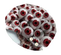 DELORIGIN Eyeballs Bouffant Scrub Caps Elastic Working Caps Cotton Scrub Nursing Doctor Surgeon Cap With 4 Button and Sweatband Breathable Unisex Adjustable Bandage Hats for Nurse Cooking Housework