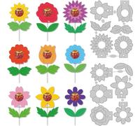 DELORIGIN Flowers Candy Box Cutting Dies Candy Lollipop Holder Card Making Die Stencil Carbon Steel Die Cuts Card Embossing Stencils Template Die for DIY Scrapbook Greeting Paper Craft Christmas Decor