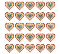 DELORIGIN Heart Charms Heart Alloy Enamel Pendants Dangle Sweet Heart Charms for Valentine's Day Jewelry Making DIY Pendants Bracelet Necklace Earring Craft Finding