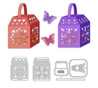 DELORIGIN Hollow Out 3D Candy Box Carbon Steel Cutting Dies Card Scrapbooking Embossing Template Hollow Box Carbon Steel Cutting Stencils for Candy Boxes Paper Case Gift Carton Making