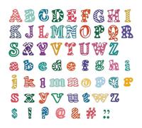 DELORIGIN Letters Cutting Dies Hollow Symbols Card Making Die Stencil Carbon Steel Die Cuts Card Scrapbooking Embossing Template Dies for Christmas Greeting Cards Craft Album Invitation Decor