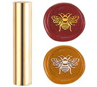 DELORIGIN Mini Brass Wax Seal Stamp Gun Wax Seal Bee 15mm Gold for Wedding Invitations Envelopes Engagement Party Wine Packing Greeting Cards Gift