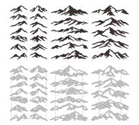 DELORIGIN Mountain Silhouette Cutting Die Card Making Die Stencil Carbon Steel Die Cuts Scrapbooking Embossing Template for Birthday Greeting Cards Craft Album Letter Invitation Decor