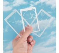 DELORIGIN Pack of 3 Golden Ratio View Finder, Fibonacci Composition View Finder, Photo Composition Tool Fibonacci Viewer Photography Rule of Thirds Composition Tool for Photography Painting Drawing