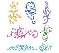 DELORIGIN Retro Vine Flowers Border Cutting Dies Card Frame Stitch Die Cut Sewing Carbon Steel Die Cuts Stencils Scrapbooking Embossing Template for DIY Birthday Wedding Greeting Card Making Decor