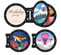 DELORIGIN Scenic Porthole Metal Cutting Dies DIY Craft Dies Loose-Leaf Die Cuts Carbon Steel Stencils Scrapbooking Embossing Template Die for Card Making Handmade Gift Greeting Cards