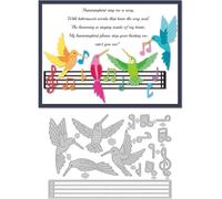 DELORIGIN Singing Hummingbird Dies Cuts Carbon Steel Cutting Dies Card Making Cutting Dies Stencils Template for Embossing Scrapbooking Craft Birthdays Christmas Greeting Card Gift Festival Decor