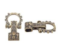 DELORIGIN Skull Brass Para cord Bead Tibetan Style Brass Shackle Clasps Retro Knife Lanyard Craft Bead Parachute Cord EDC Charms Pendant for Zipper Keychain Bracelet Necklace Crafts Jewellery Making