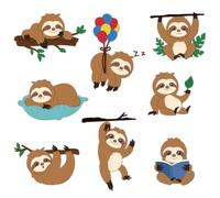 DELORIGIN Sloths in Various Postures Die Cuts Card Making Carbon Steel Cutting Dies Cuts Stencils Scrapbooking Embossing Template for Greeting Cards Invitation Photo Album Decorations