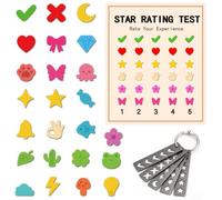 DELORIGIN Star Rating Pattern Cutting Dies Making Die Cut Carbon Steel Die Cuts Stencils Blessing Card Scrapbooking Embossing Template Dies for School Birthday Greeting Card Album Decor