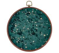 DELORIGIN Wall Hanging Pin Display Stand Jewelry Badge Display Collection Board Corduroy Wall Hanging Brooch Round Pin Board for Jewelry Collectibles Display Wall Decoration DIY Green