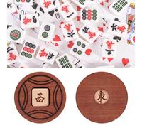 DELORIGIN Wooden Mahjong Wind Indicator for Chinese or American Mahjong Play, Mah jong Game Wind Bettor Game Direction Dice Essential Indicator Accessory for Professional and Casual Entertainment