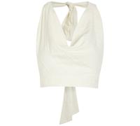 Delos Ayla Textured Woven Crop top - White - M (UK12 / M)