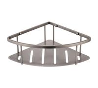 Delos Colore Wall Mounted Large Corner Basket | Gunmetal Grey | Stainless Steel | 293mm x 80mm x 220mm