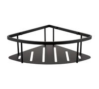Delos Colore Wall Mounted Large Corner Basket | Matt Black | Stainless Steel | 293mm x 80mm x 220mm