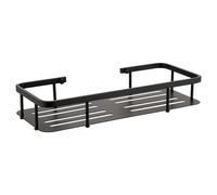 Delos Colore Wall Mounted Rectangular Basket | Matt Black | Stainless Steel | 320mm x 50mm x 135mm