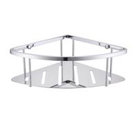 Delos Wall Mounted Large Corner Basket | Chrome | Stainless Steel | 293mm x 80mm x 220mm