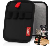 DELOSSINI Pet Hair Removal Glove, Reusable Electrostatic Pet Hair Remover Glove for Cat & Dog, Washable 4 Finger Upgraded Version Pet Hair Mitt for Couch, Furniture, Car Seat - 1 PCS