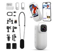 Delousiber 4K POV Camera,Mini Body Cam with 180° Rotating Screen, 30m Waterproof Underwater Camera, Hands-Free Magnetic Action Camera for Cycling Motorcycle Helmet, 64GB Included