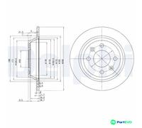 DELPHI 2 X BRAKE DISC BG2420 FOR SAAB