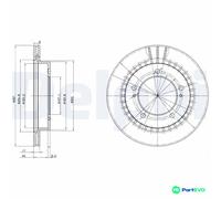DELPHI 2 X BRAKE DISC BG3158 FOR SUZUKI