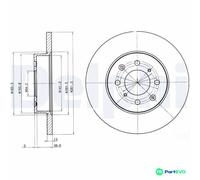 DELPHI 2 X BRAKE DISC BG3262 FOR ROVER