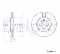 DELPHI 2 X BRAKE DISC BG3503 FOR MG ROVER